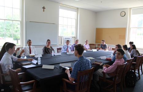 Students in classroom discussion