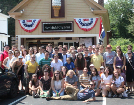 Students at the Creamie