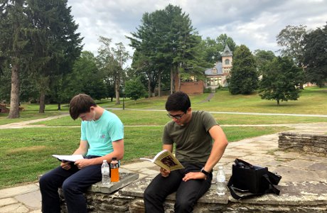 Students reading