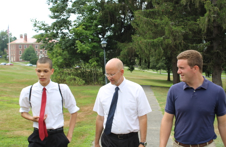 Student with Dr. Froula and Mr. Jost