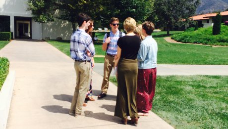 Students in St. Joseph Square