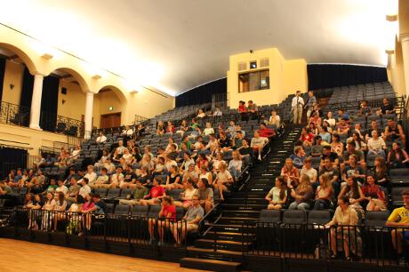 Students in St. Cecilia Hall