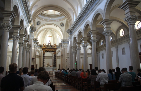 Mass in Our Lady of the Most Holy Trinity Chapel