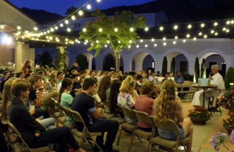 Fr. Sebastian answers students questions