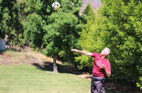 Fr. Sebastian serves