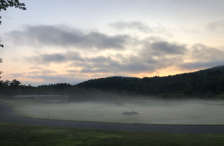 Mist on the NE campus