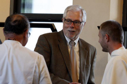 Fr. Perea, Dr. McLean, and Fr. Chaberek