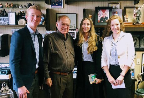 Stanley Black meets with members of the Thomas Aquinas Colle