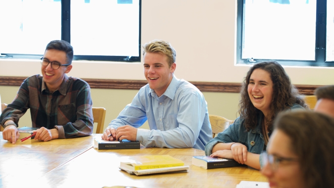 Students in a classroom