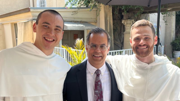 Dr. Goyette with Dominican Friars