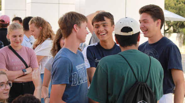 Students at the Getty Center