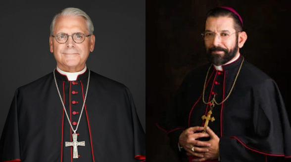 Archbishop Coakley and Bishop Flores