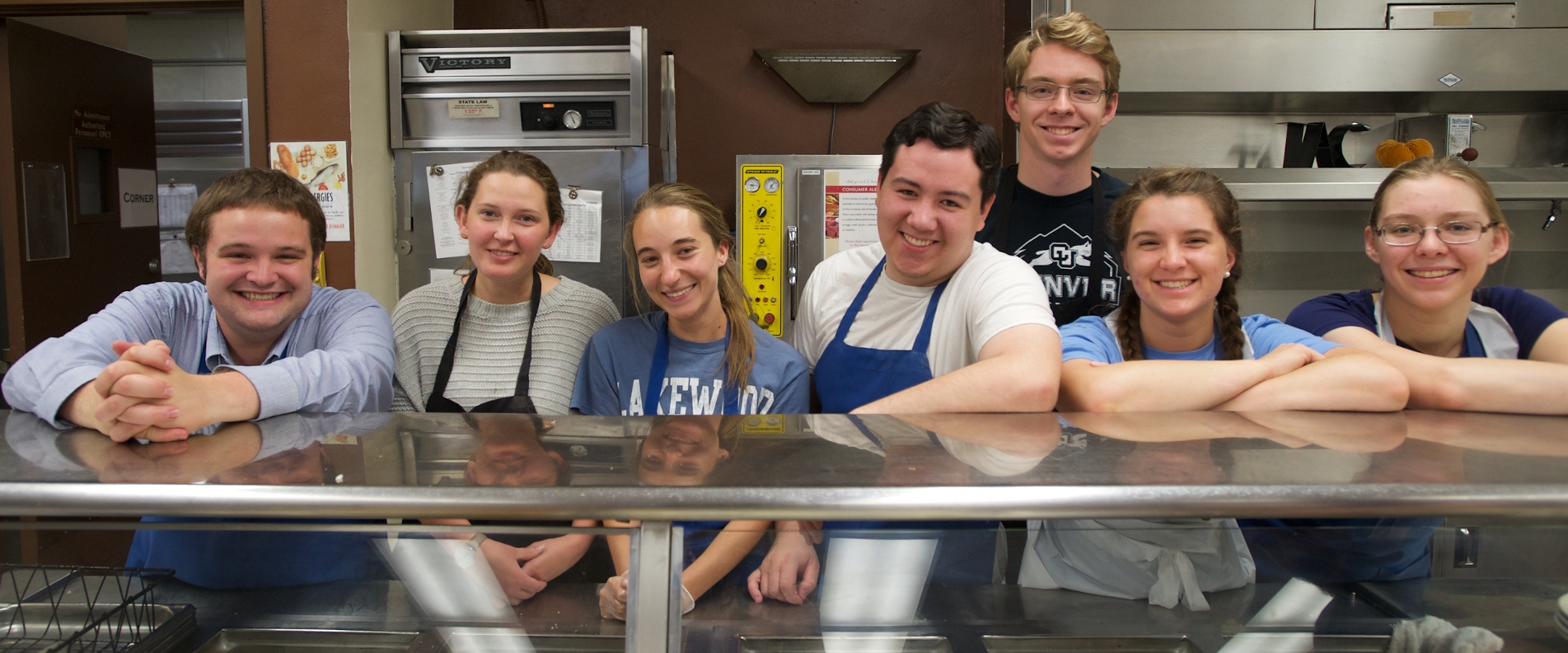 Student workers in St. Joseph Commons