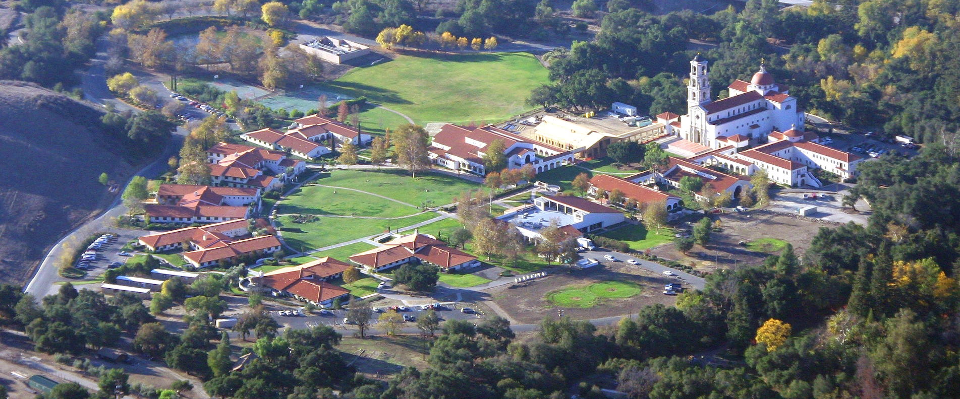 Aerial view of the California campus