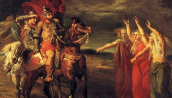 Macbeth and Banquo encounter the witches for the first time. Théodore Chassériau - Musée d'Orsay