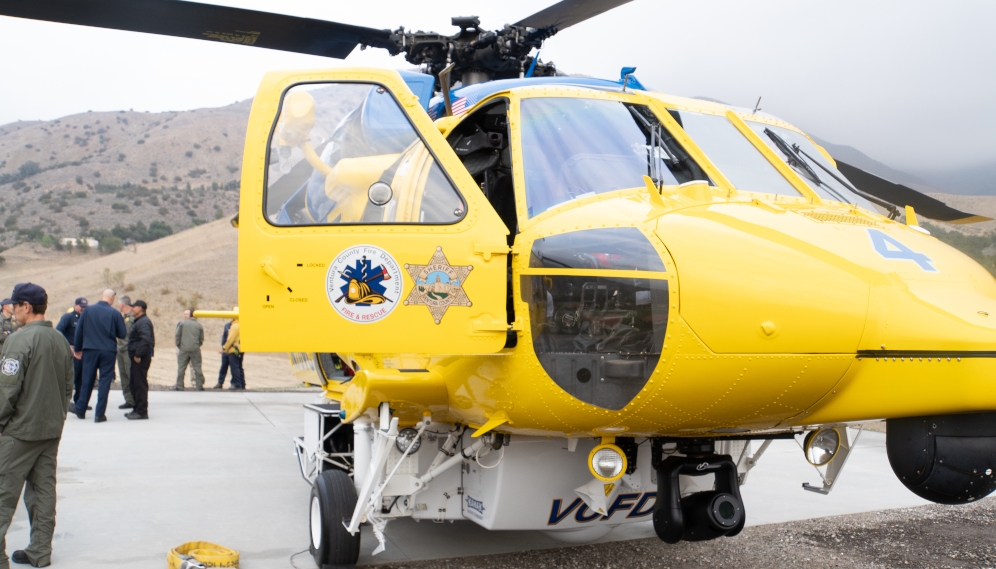 VCFD helicopter training at TAC helispot