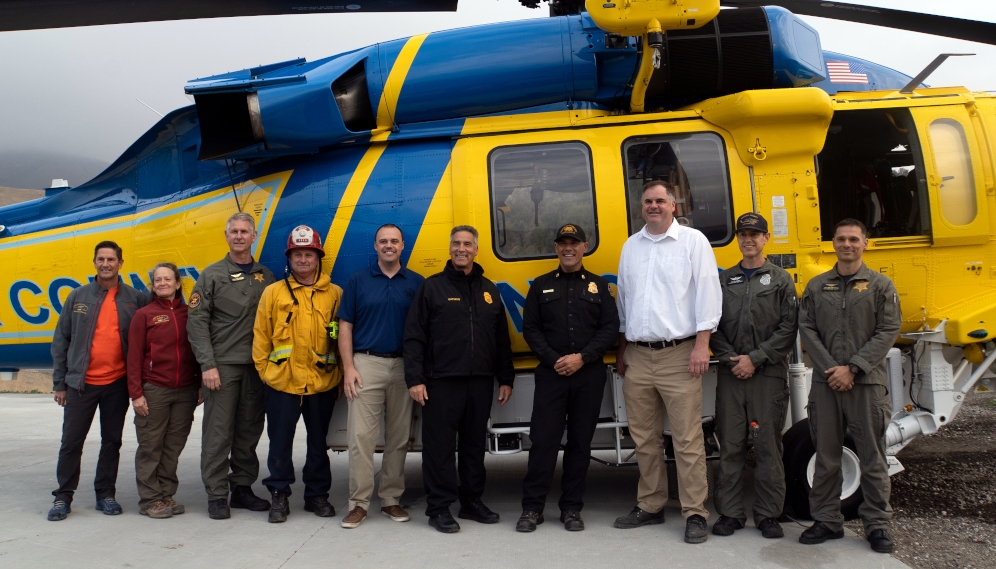 VCFD helicopter training at TAC helispot