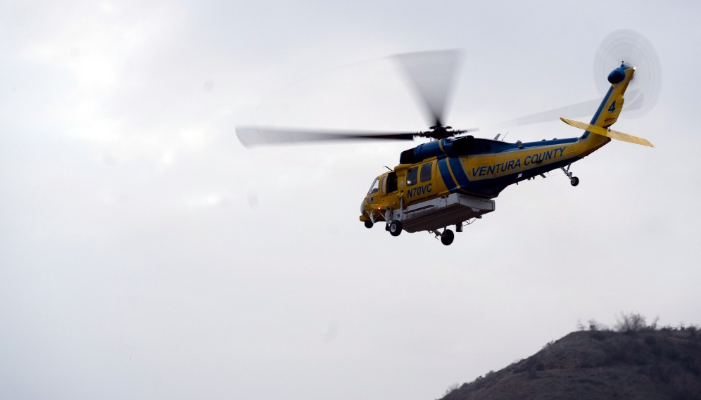 VCFD helicopter training at TAC helispot