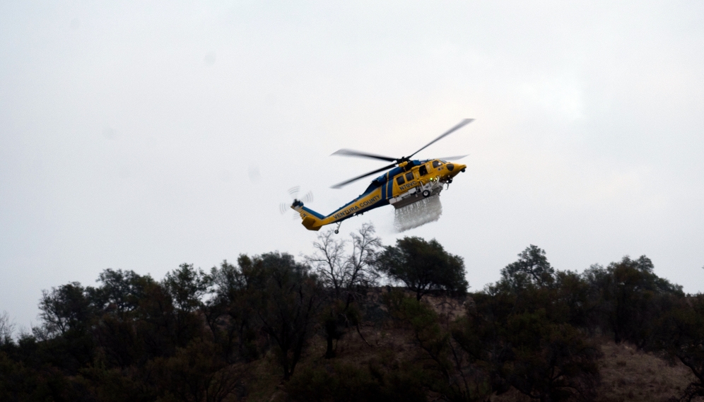 VCFD helicopter training at TAC helispot