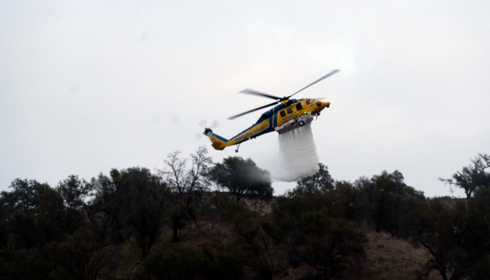 VCFD helicopter training at TAC helispot