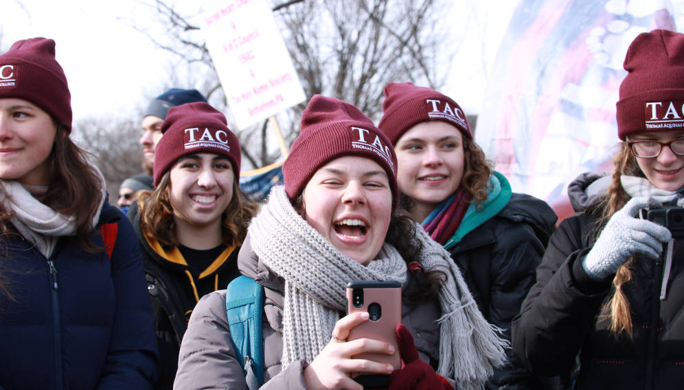 Students participate in the March for Life