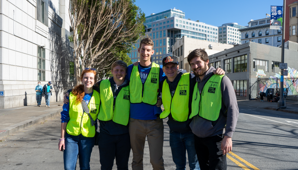 Students at the Walk for Life West Coast