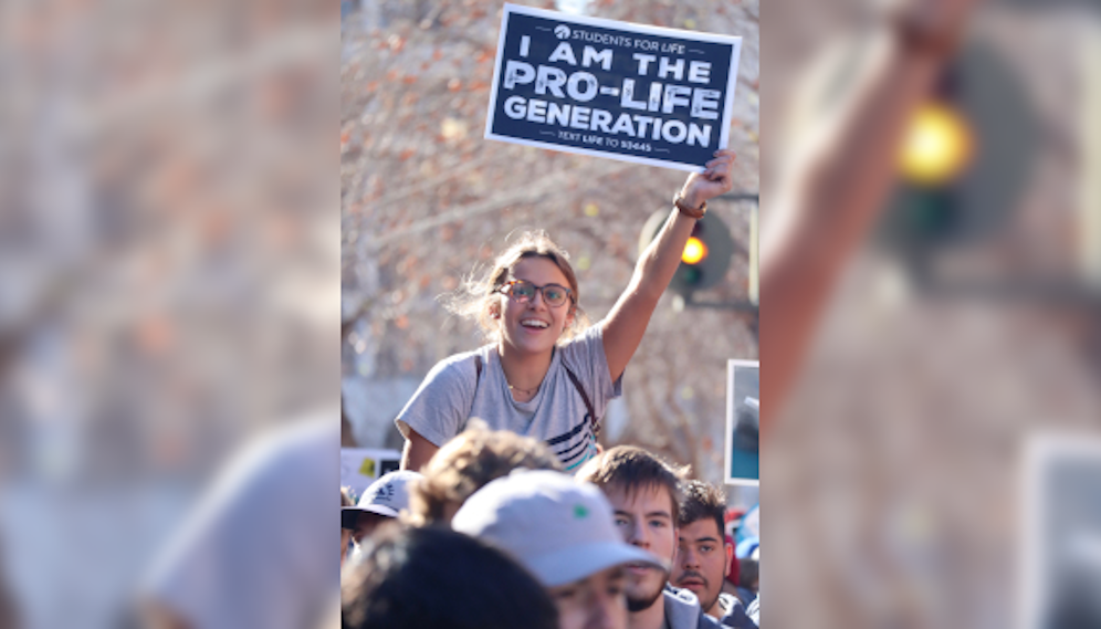 Students at the Walk for Life West Coast