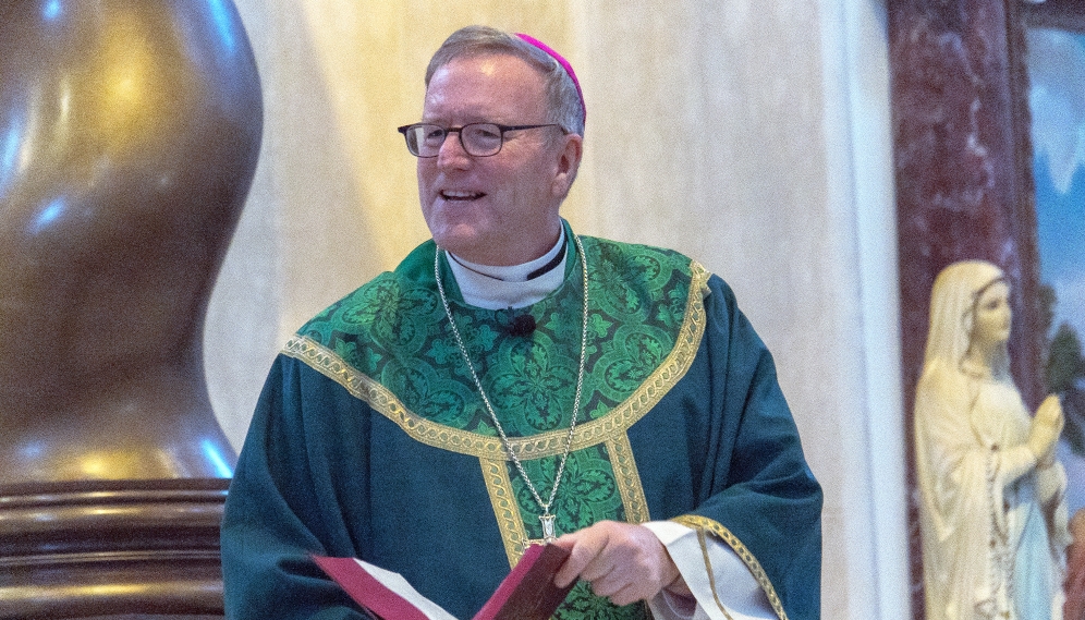 Bishop Barron offers Mass