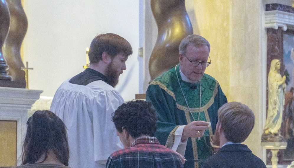 Bishop Barron offers Mass