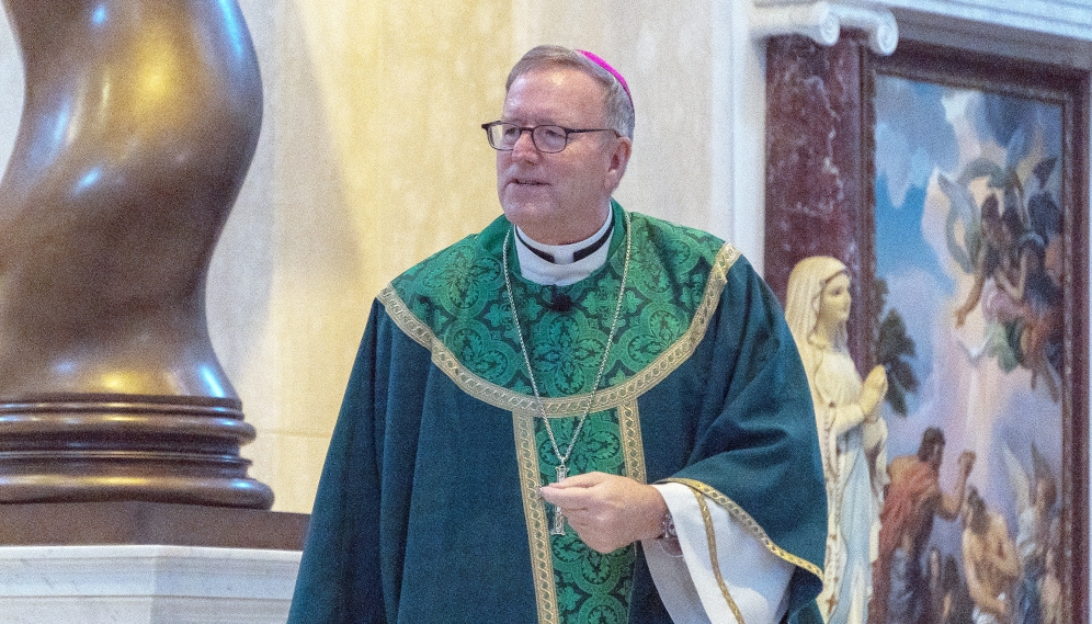 Bishop Barron offers Mass