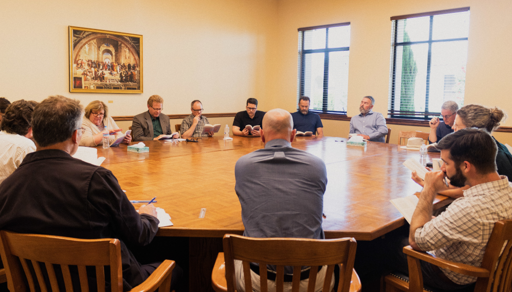 Faculty around the table