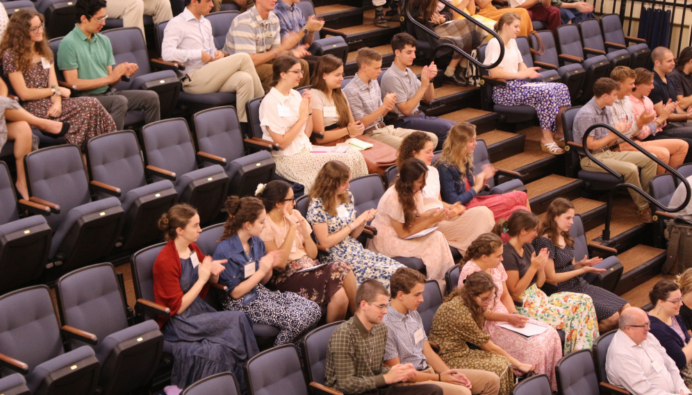 Students applaud