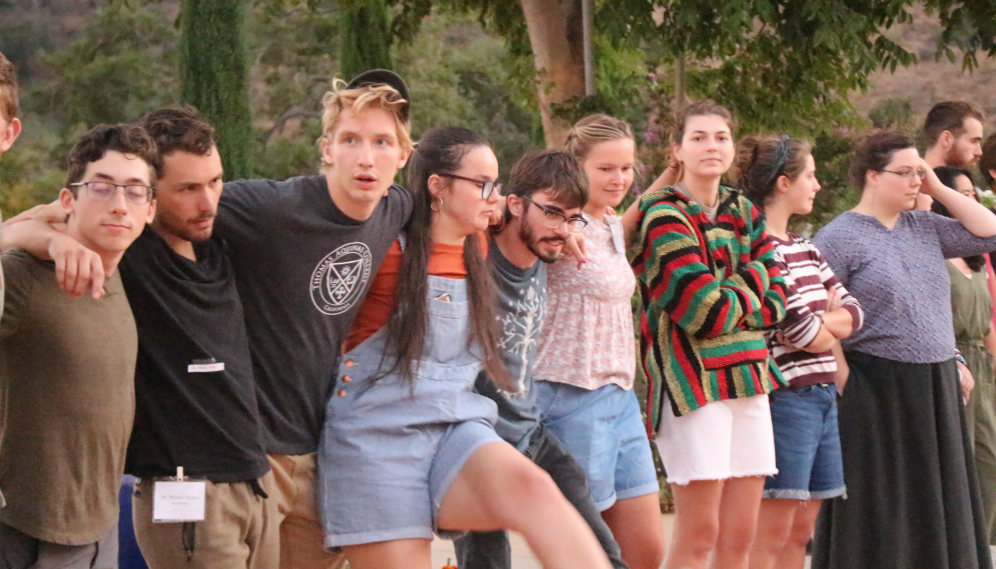 The prefects, arm in arm