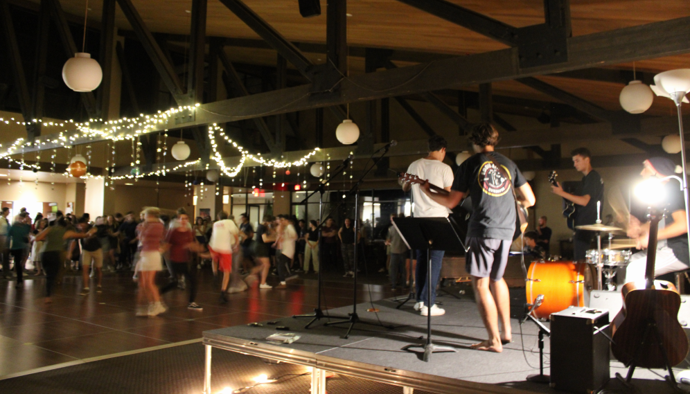 Live music while the students dance