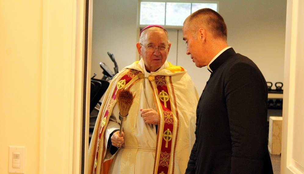 The Archbishop with Fr. Marczewski