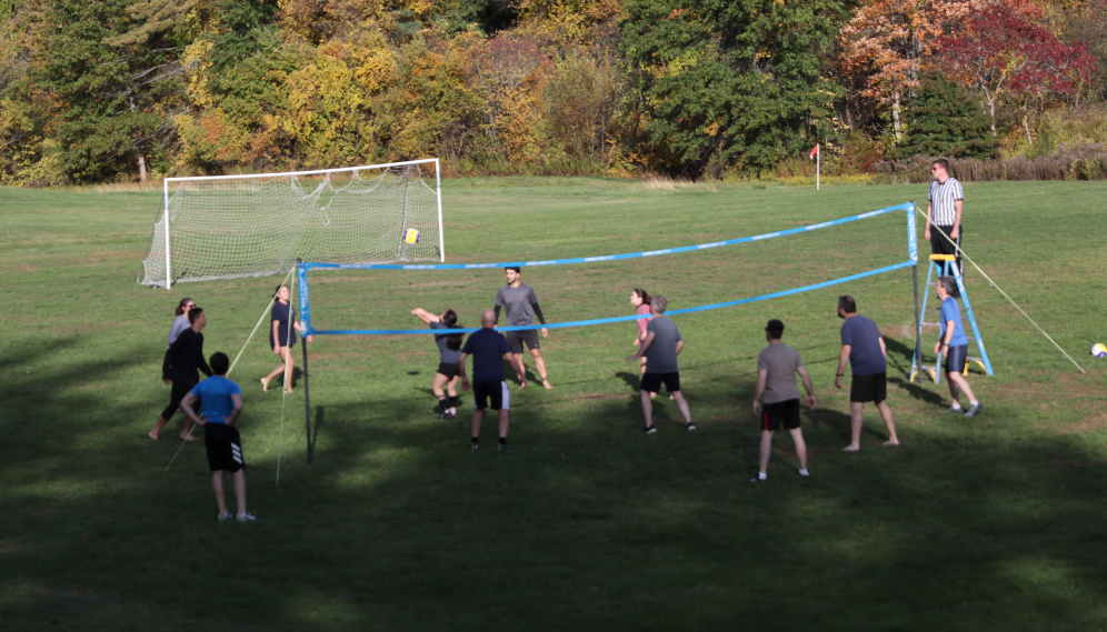 Long shot of the game