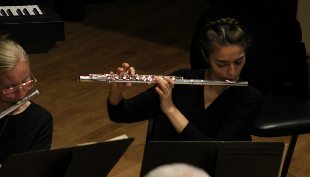 Another flutist performs
