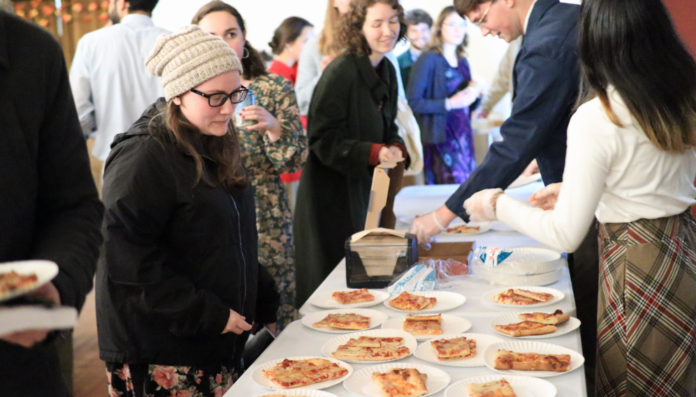 Students get pizza