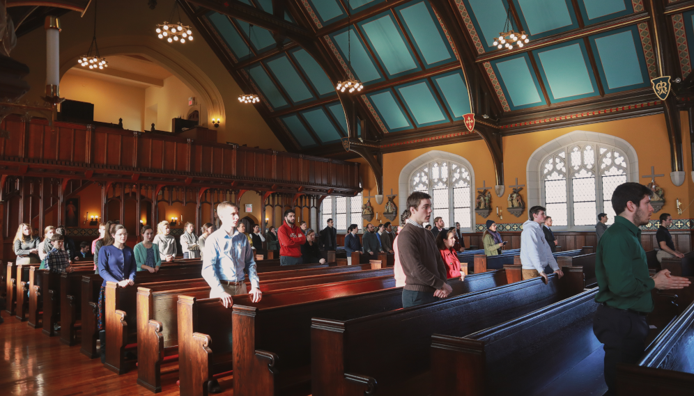 Venerating Our Lady of Guadalupe in the New England chapel