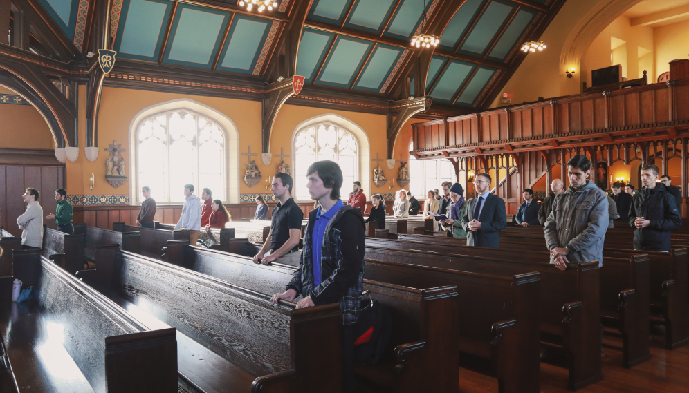 Venerating Our Lady of Guadalupe in the New England chapel