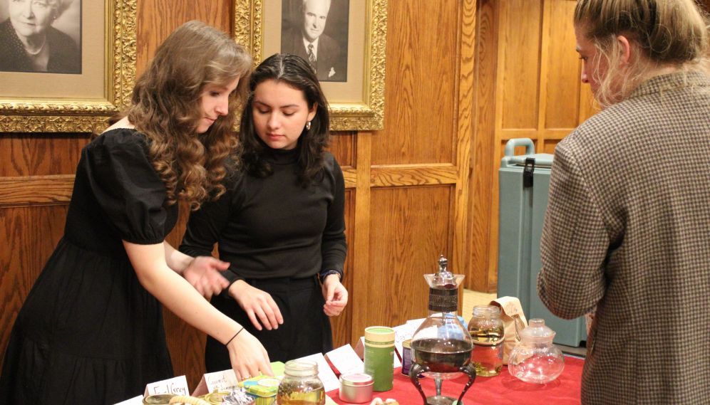 Three around the tea table