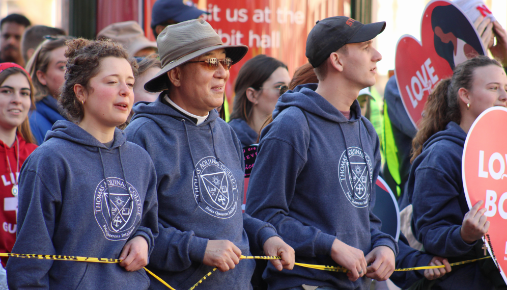 TAC students and families at the front of the line