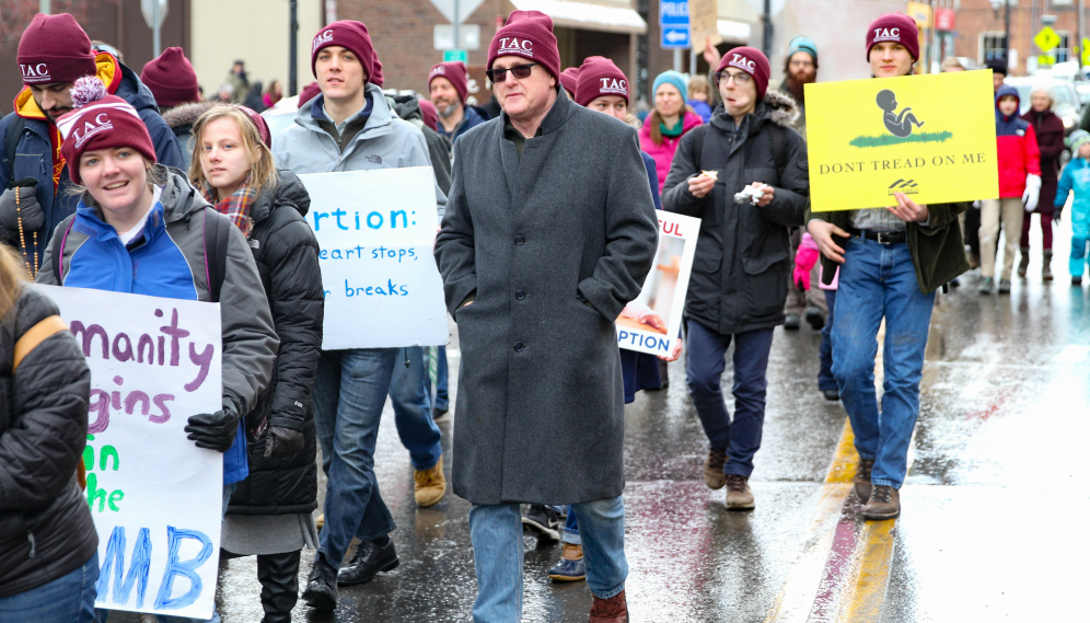 Another view of TACers marching