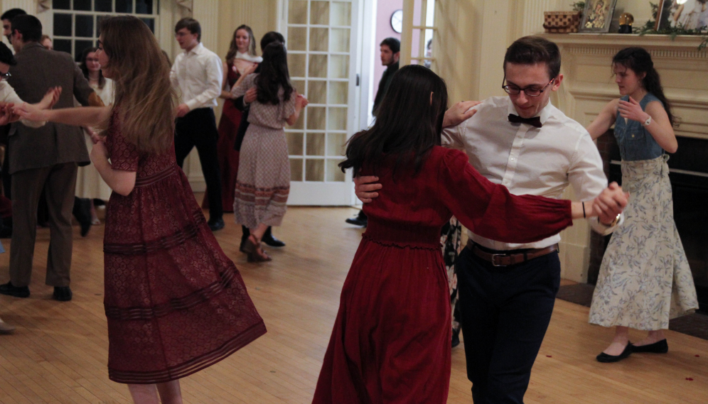 Another view of students dancing