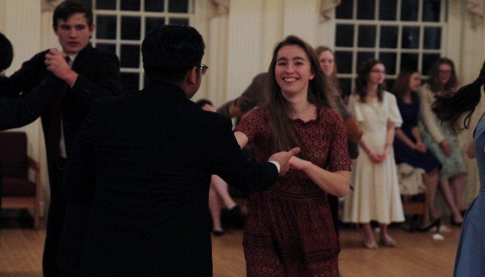 Another view of students dancing