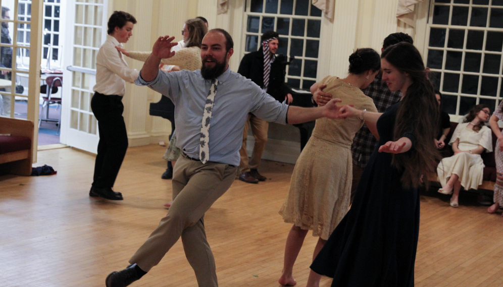 Another view of students dancing