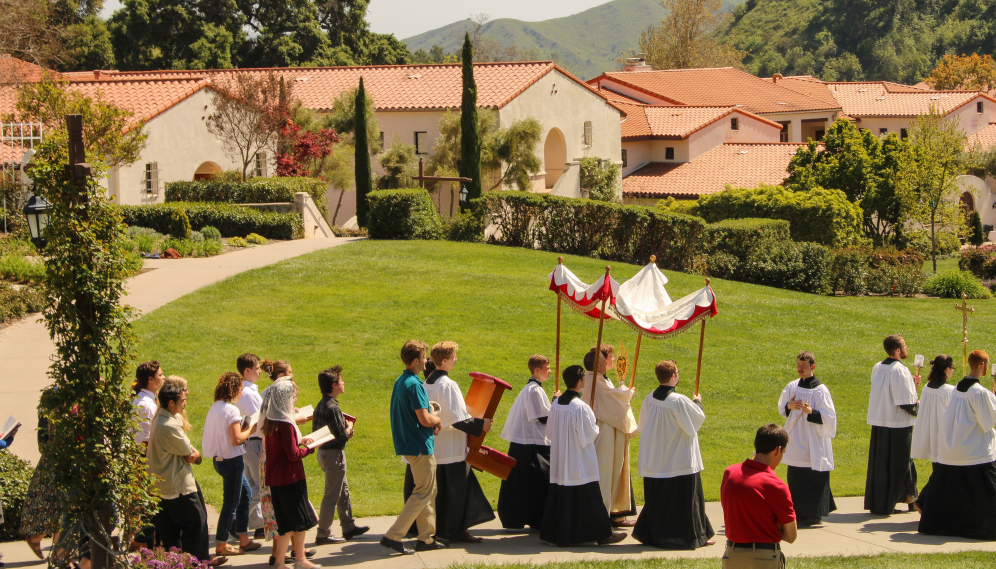 The outdoor procession