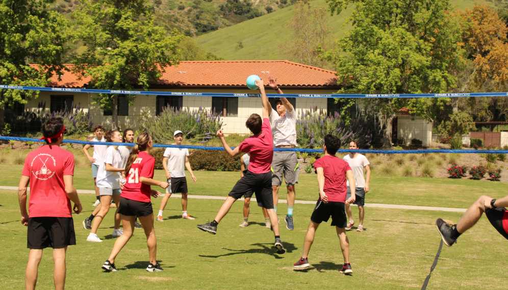 Close fight at the net