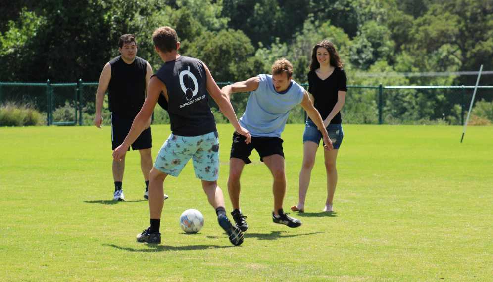Another view of outdoor soccer