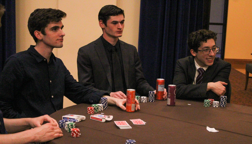 Three at one of the tables